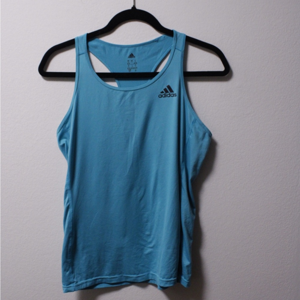 Adidas Light Blue Athletic Tank